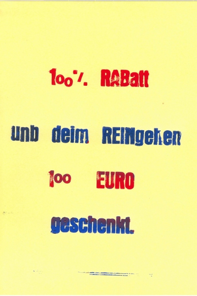 Poster (mit der Andruckpresse gedruckt), Produktion: Kinder und Jugendliche, DER FAHRENDE RAUM, 2015  - 