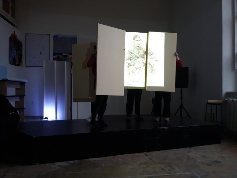 Performance von Romy Rüegger, Der Fahrende Raum - Performance von Romy Rüegger, Der Fahrende Raum
